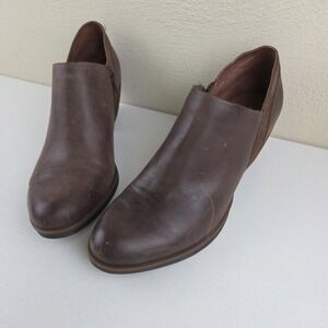 Kork Ease Kork's Womens Size 6.5 M Brown Leather Zip Ankle Fashion Boots Booties